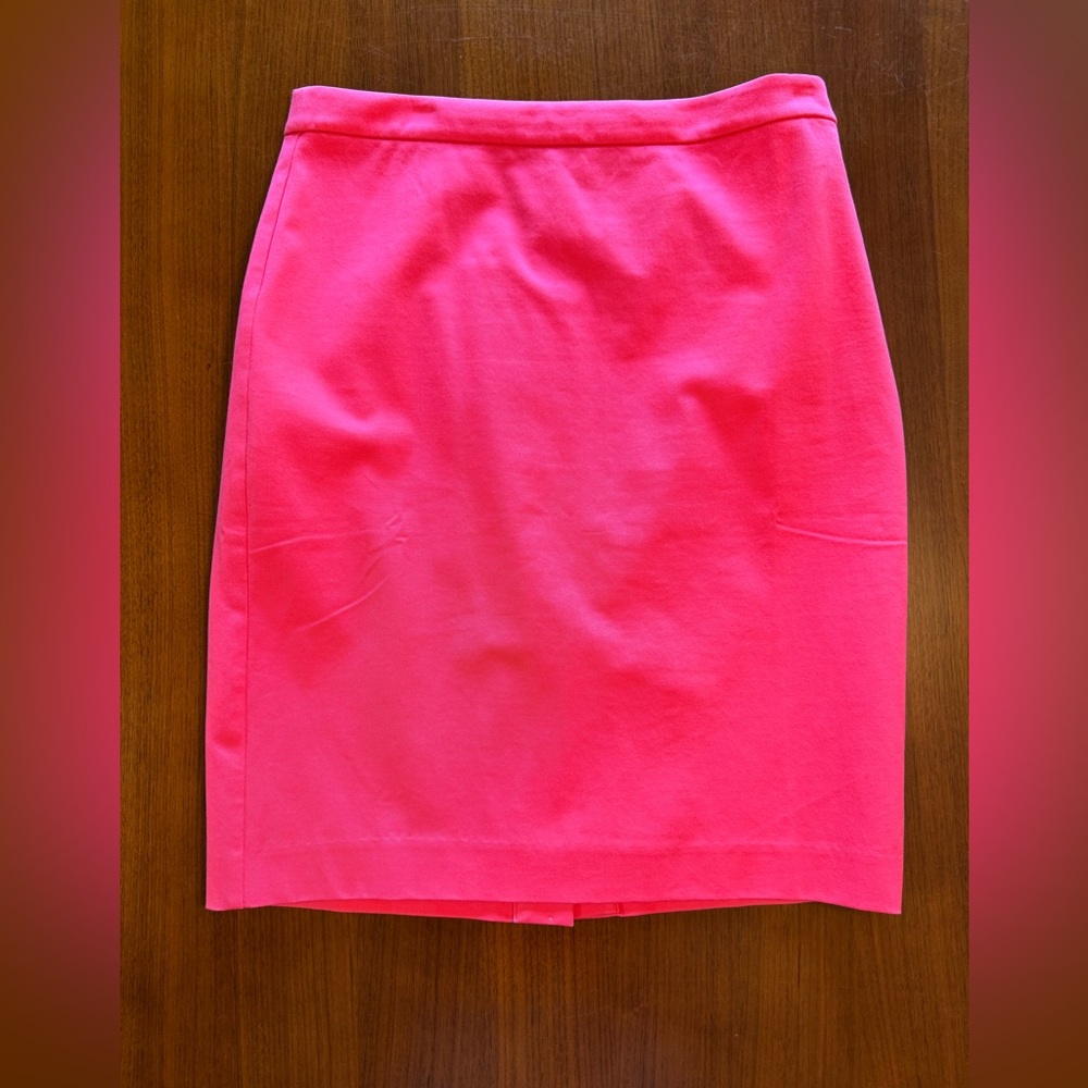 J. Crew Factory Pink Pencil Skirt Knee-Length size 8